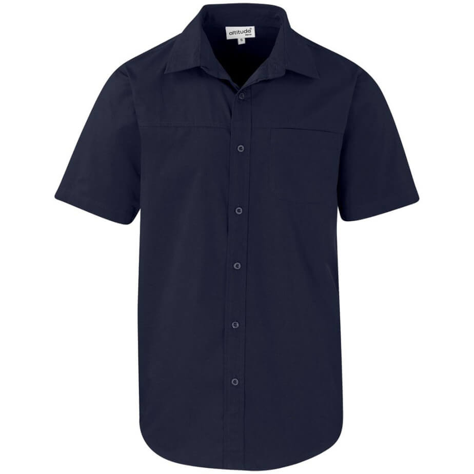 Mens Short Sleeve Empire Shirt Navy Front
